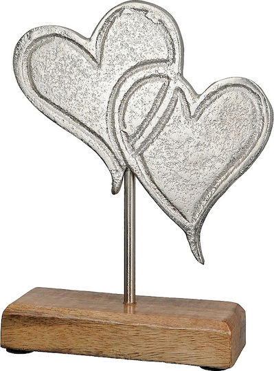 ArteLibre Decorative Heart made of Aluminum 5x10x17cm 1pcs