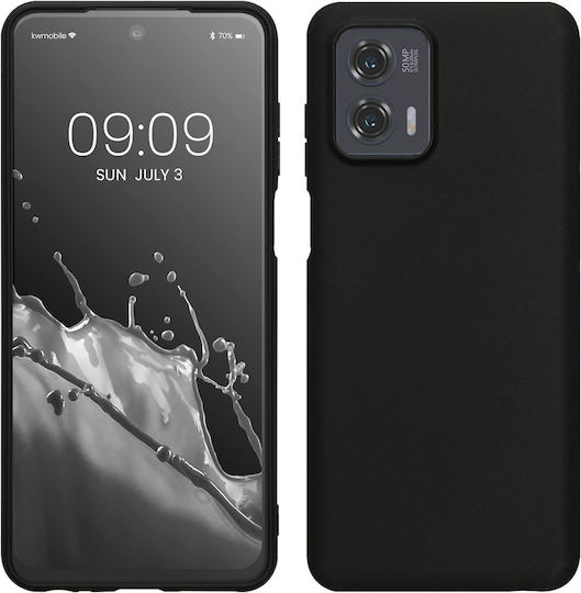KWmobile Matte Back Cover Silicone 1.3mm Black (Moto G73)