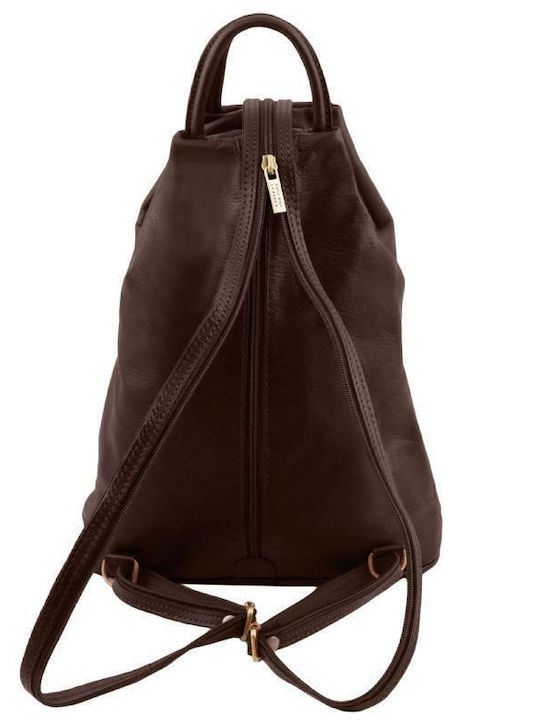 Tuscany Leather Delhi TL140962 Leather Women's Bag Backpack Brown