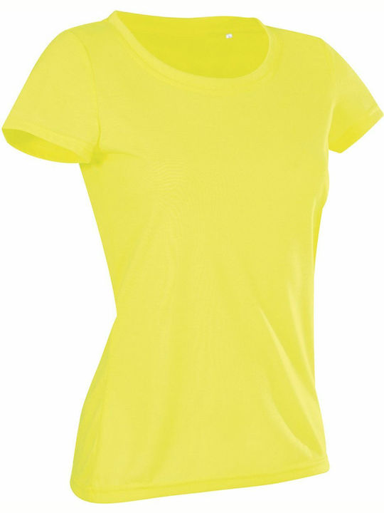 Stedman Cotton Touch Women's Short Sleeve Promotional T-Shirt Cyber Yellow