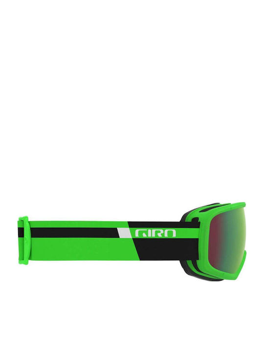 Giro Ski- und Snowboardbrille für Erwachsene, Grün mit grüner Scheibe