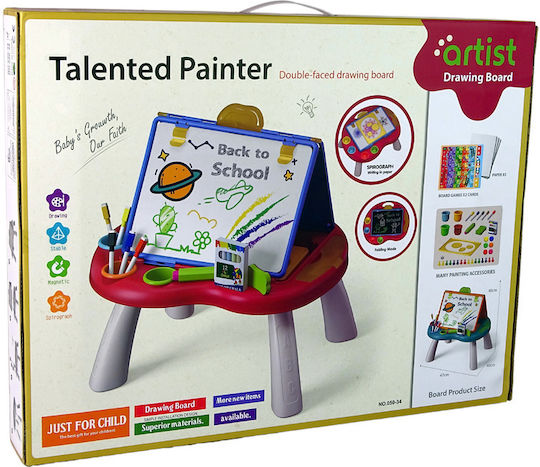 Lean Toys Πίνακας Μαρκαδόρου / Μαυροπίνακας Επιδαπέδιος