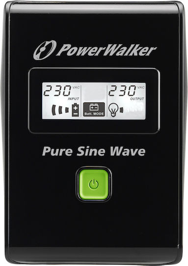 Powerwalker VI 600 SW FR UPS Line-Interactive 600VA 360W with 2 Schuko Power Plugs