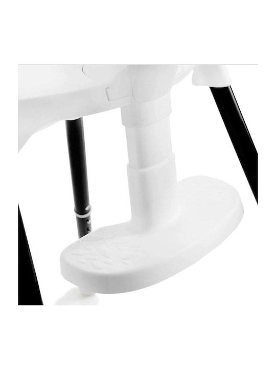 Vital Baby Klappbarer Baby Hochstuhl 2 in 1 mit Höhenverstellbar Weiß