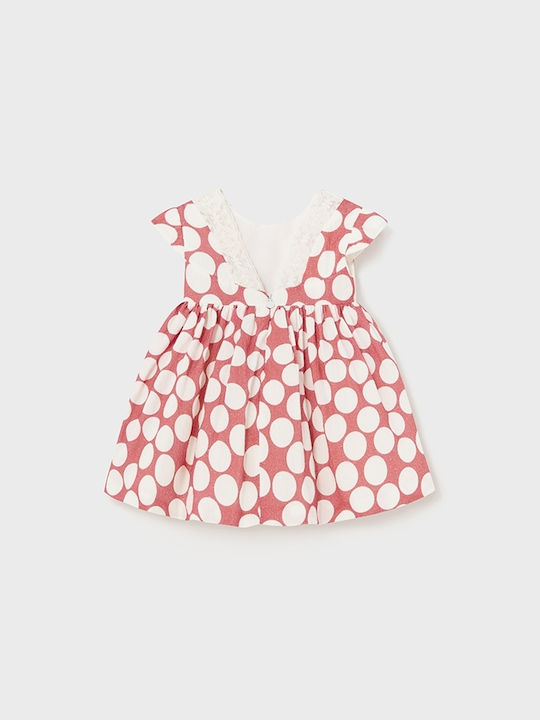 Mayoral Kids Dress Polka Dot orange