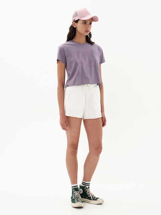 Women's Athletic Crop T-shirt Lilacc