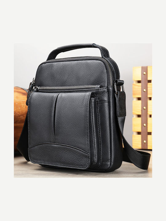 Leather Men's Bag Shoulder / Crossbody Black