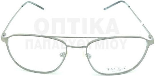 Paul Frank Weiblich Metallisch Brillenrahmen Silber 8019 8080
