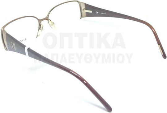 Givenchy Femei Metalic Rame Ochelari Auriu