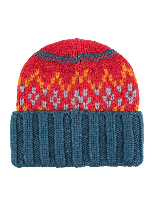 Beanie Unisex Beanie Knitted in Burgundy color