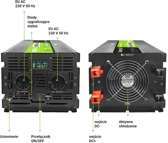 Green Cell Pure Sine Wave Inverter 5000W 48V Single Phase