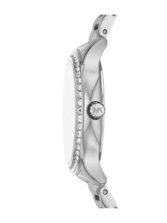 Michael Kors Sage Herrenuhr 38mm Batterie mit Silber Metallarmband