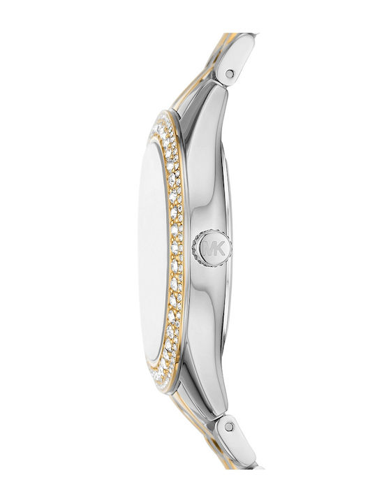 Michael Kors Harlowe Crystals Men's Watch 38mm Chronograph Battery with Gold Metal Bracelet