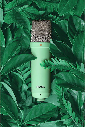 Rode NT1 5th Generation Signature Series Кондензаторен Микрофон XLR Шоково монтиран за Вокали в Green Цвят