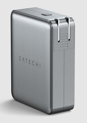 Satechi Βάση Φόρτισης GaN με 4 Θύρες USB-C και Καλώδιο USB-C 145W σε Γκρι χρώμα (ST-W145GTM)