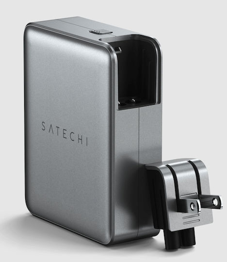 Satechi Βάση Φόρτισης GaN με 4 Θύρες USB-C και Καλώδιο USB-C 145W Power Delivery σε Γκρι χρώμα (ST-W145GTM)