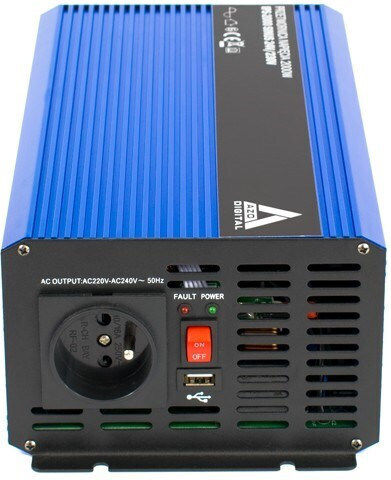 Azo Digital Converter Sinus PS-2000S Invertor Auto 2000W pentru Convertirea 24V DC în 230V AC