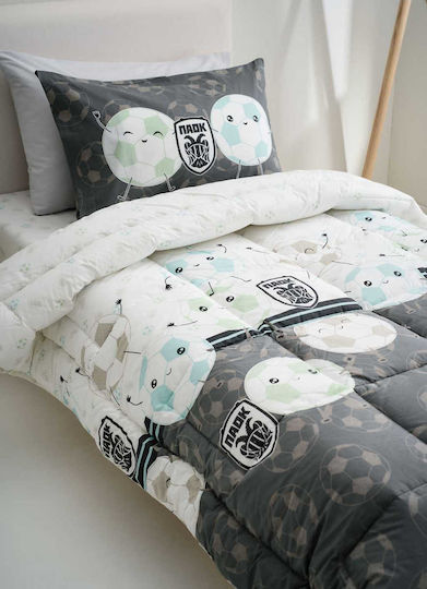 Vesta Home Kids Duvet Single PAOK Black 160x230cm Vesta Home Kids Duvet Single PAOK Black 160x230cm