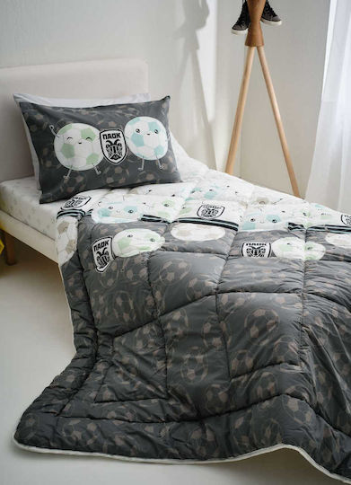 Vesta Home Детско покривало Единично ПАОК Черен 160x230cm