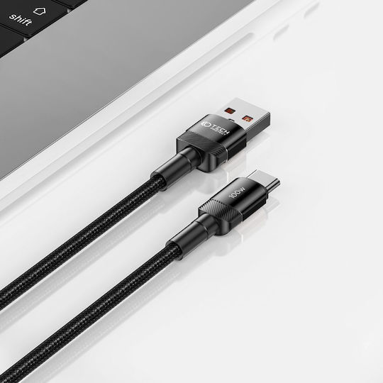 Tech-Protect Ultraboost Evo USB 2.0 Cable USB-C male - USB-A 100W Black 2m