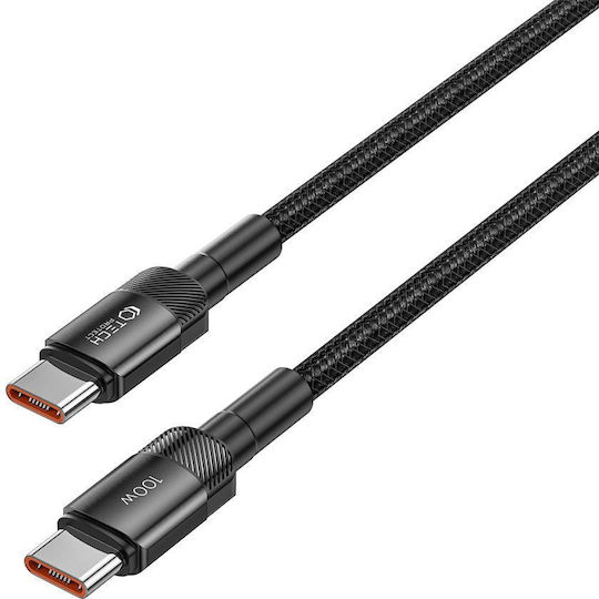 Tech-Protect Ultraboost Evo USB 2.0 Cable USB-C male - USB-C 100W Black 0.5m
