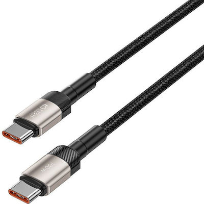 Tech-Protect Ultraboost Evo Titanium USB 2.0 Cable USB-C male - USB-C 100W Black 1m