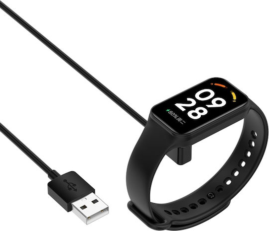 Καλώδιο Φόρτισης Usb Φορτιστής για Xiaomi Mi Band 8 Μαύρος
