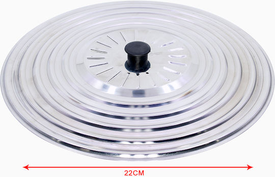 Tpster Deckel für Topf Metallisch 22cm 14300