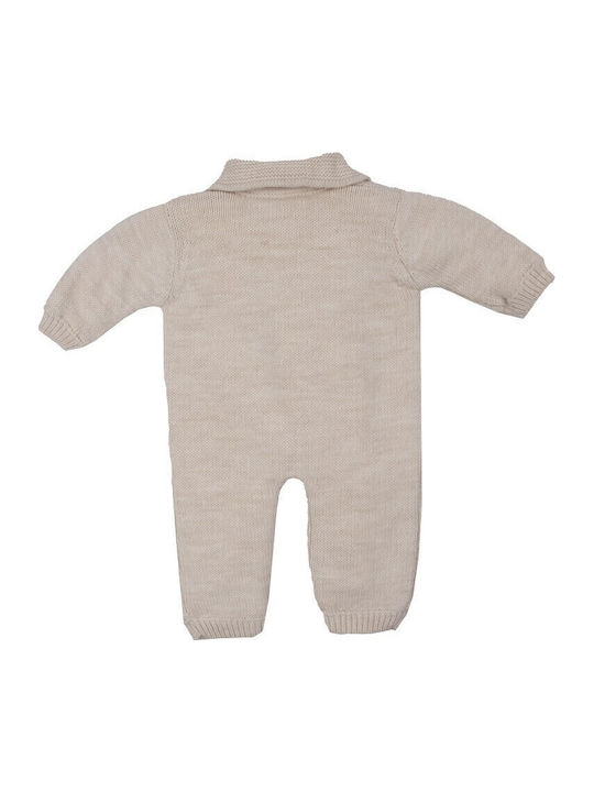 Kamtex Baby Body pentru Bebeluși de Ieșire Mânecă lungă Ecru