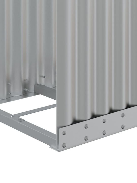 vidaXL Inox Ράφι Αποθήκευσης Ξύλων 40x45x100cm Ασημί