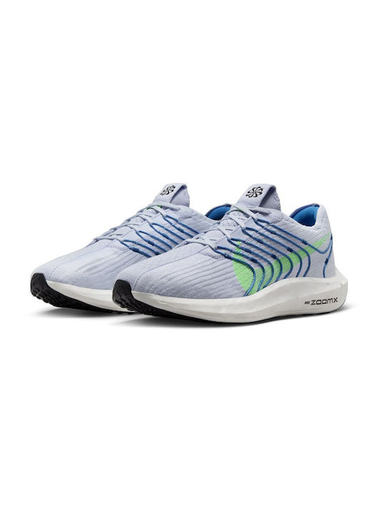 Nike Pegasus Turbo Next Nature Ανδρικά Αθλητικά Παπούτσια Running Gray / Star Blue / Coat Blue / Green Strike