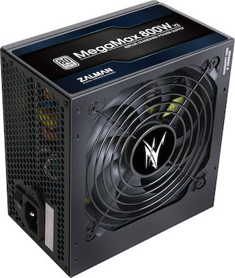 Zalman MegaMax ZM700TXII 800W Black Computer Power Supply Full Wired 80 Plus Standard