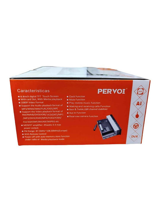 PerVoi Ηχοσύστημα Αυτοκινήτου 1DIN (Bluetooth/USB)