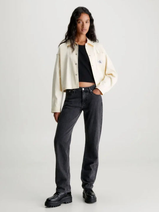 Дамско Бял Overshirt