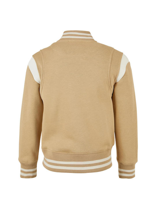 Urban Classics Jachetă casual pentru copii Unionbeige/Whitesand