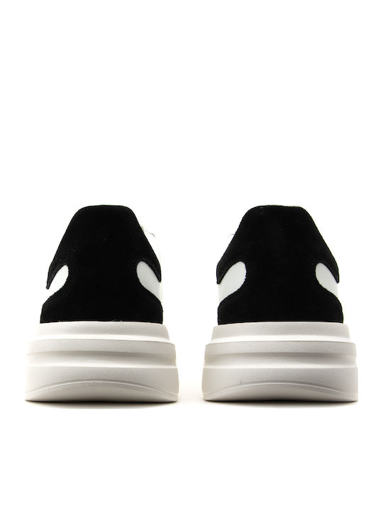Elba Carryover Flatforms Sneakers White Black
