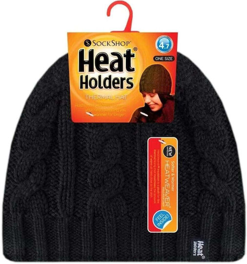 Beanie Beanie Knitted in Black color
