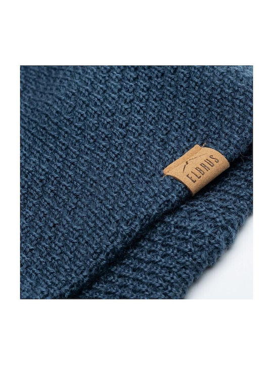 Pom Pom Beanie Beanie in Albastru marin color