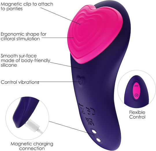 Passion Labs Amour Mini Vibrator Pentru Cupluri 7cm Roz