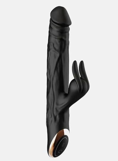 Guilty Toys Midnight Rabbit Vibrator Iepurele 24.5cm Negru