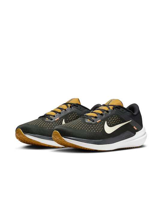 Nike Winflo 10 Ανδρικά Αθλητικά Παπούτσια Running Black / Bronzine / Amber Brown / Olive Aura