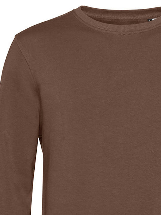 B&C Men's Long Sleeve Promotional Sweatshirt Brown