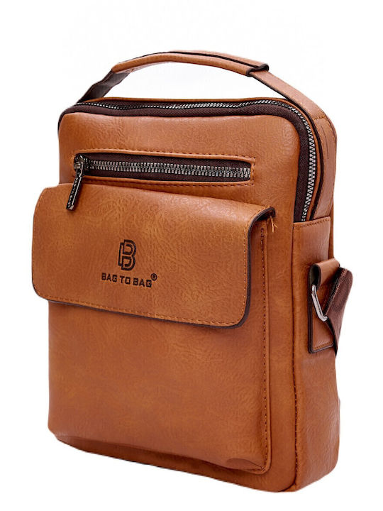 Herren Schulter / Crossbody Tasche Braun