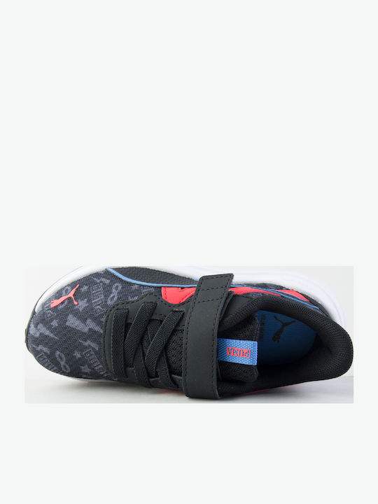 Reflect Lite Masked Hero Ac Αθλητικά Παιδικά Παπούτσια Running με Σκρατς Μαύρα