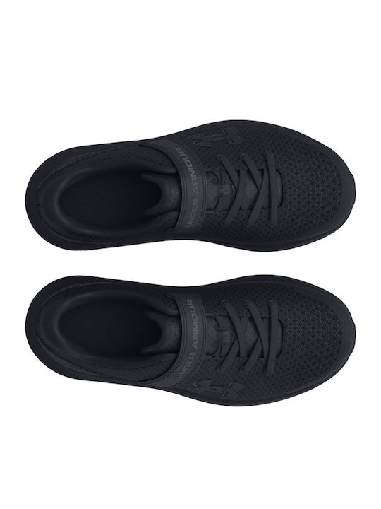 Surge 4 Ac Kids Sports Shoes Running with Hoop & Loop Closure Black