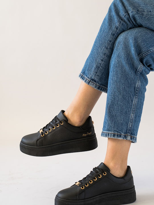 Plato Femei Sneakers NEGRU