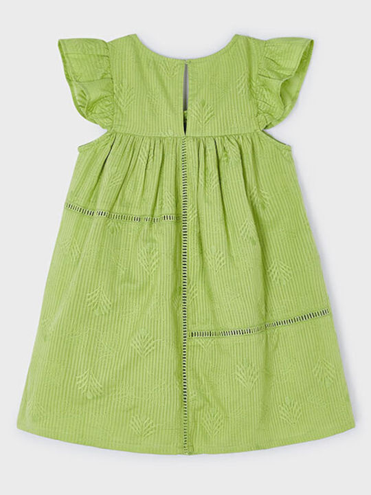 Kinderkleid Kurzärmelig Leinen Green