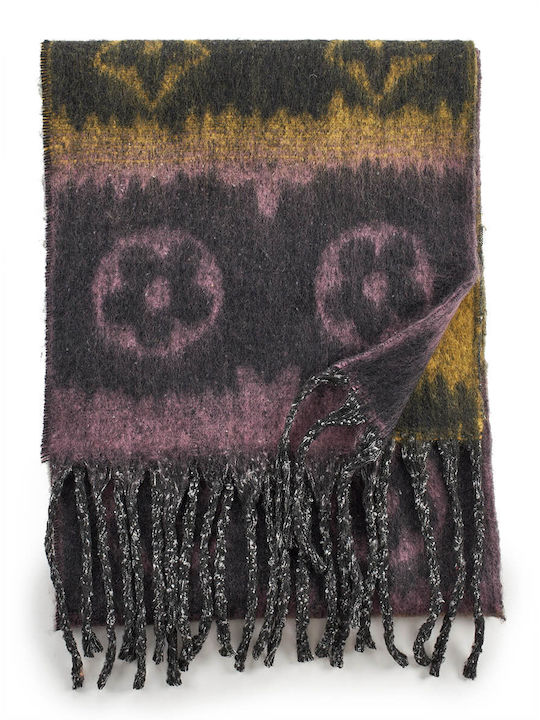 Verde Women's Wool Scarf Black