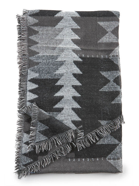 Verde Women's Wool Scarf Black