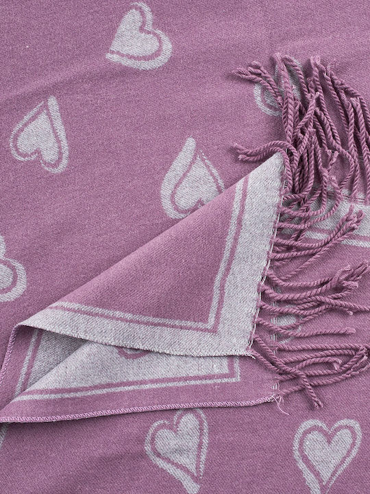 Women's Wool Scarf Violet